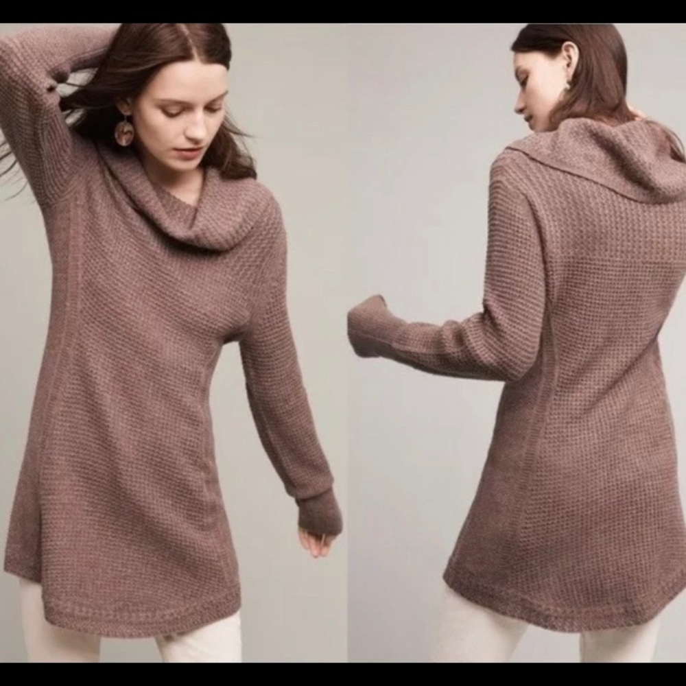 Anthropologie Angel Of The North Tunic Sweater
